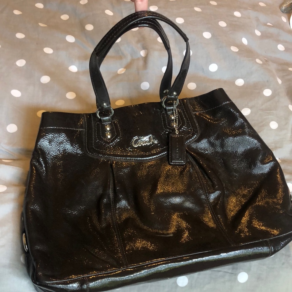 Brown Leather Coach Purse